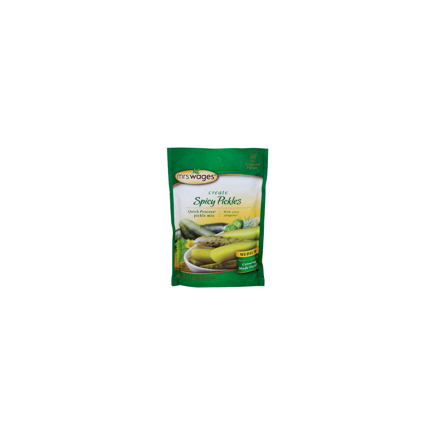 MRS. Wages Spicy Pickles Mix - 6.5 Ounce Image 1 of 4