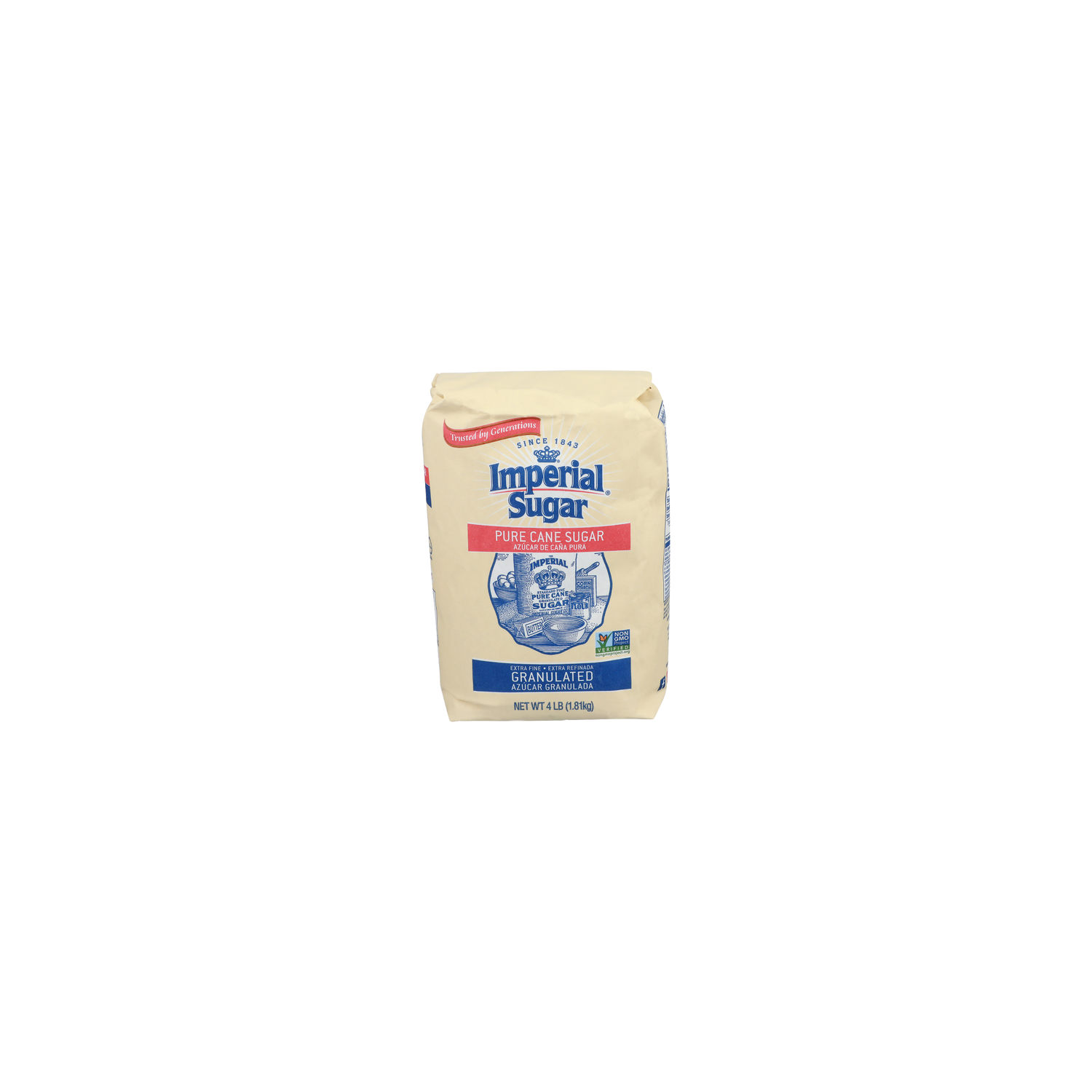 Imperial Sugar Extra Fine Granulated Pure Cane Sugar - 4 Pound Image 1 of 4