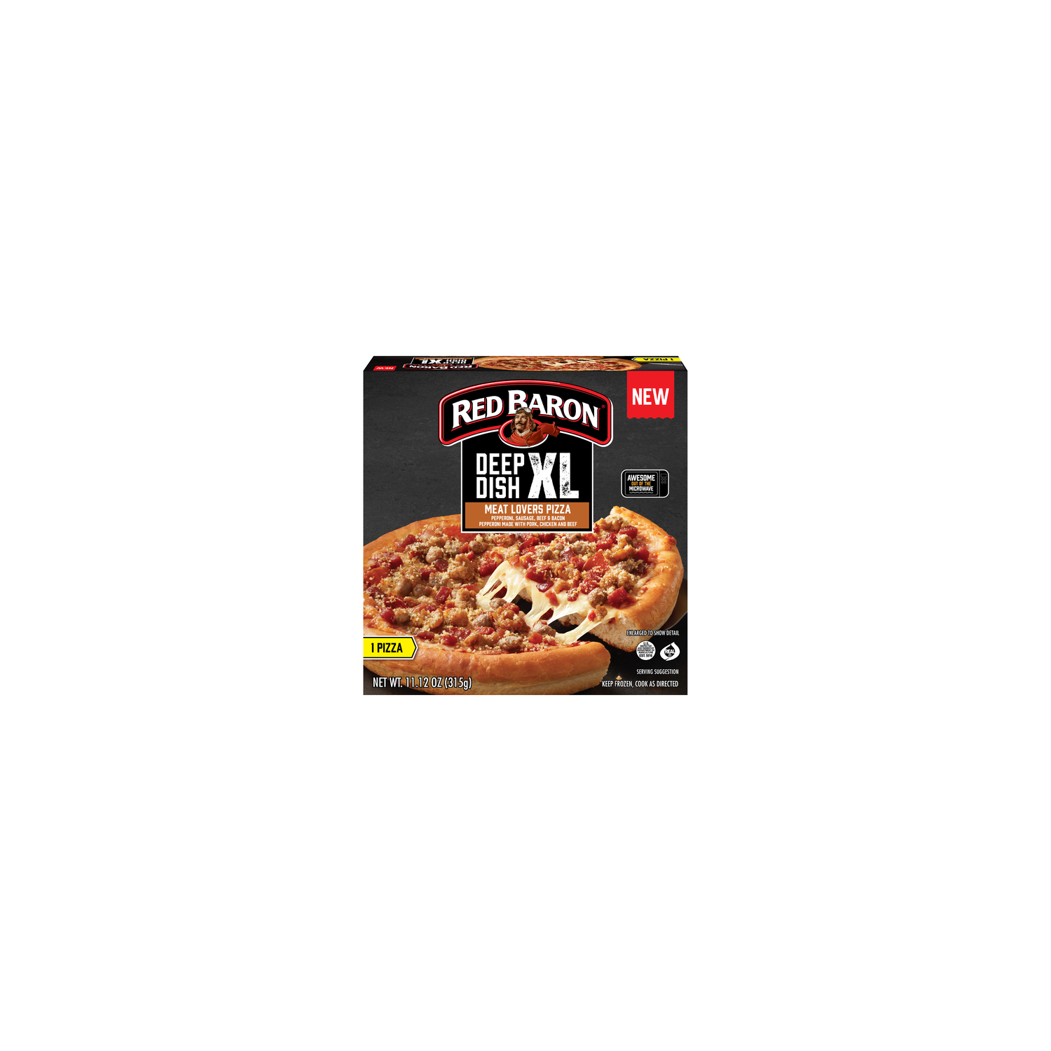 Red Baron Deep Dish XL Meat Lovers Pizza - 11.12 Ounce Image 1 of 3