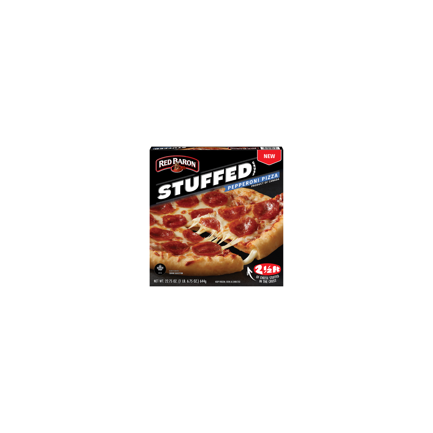 Red Baron Stuffed Crust Pepperoni Pizza - 22.75 Ounce Image 1 of 3