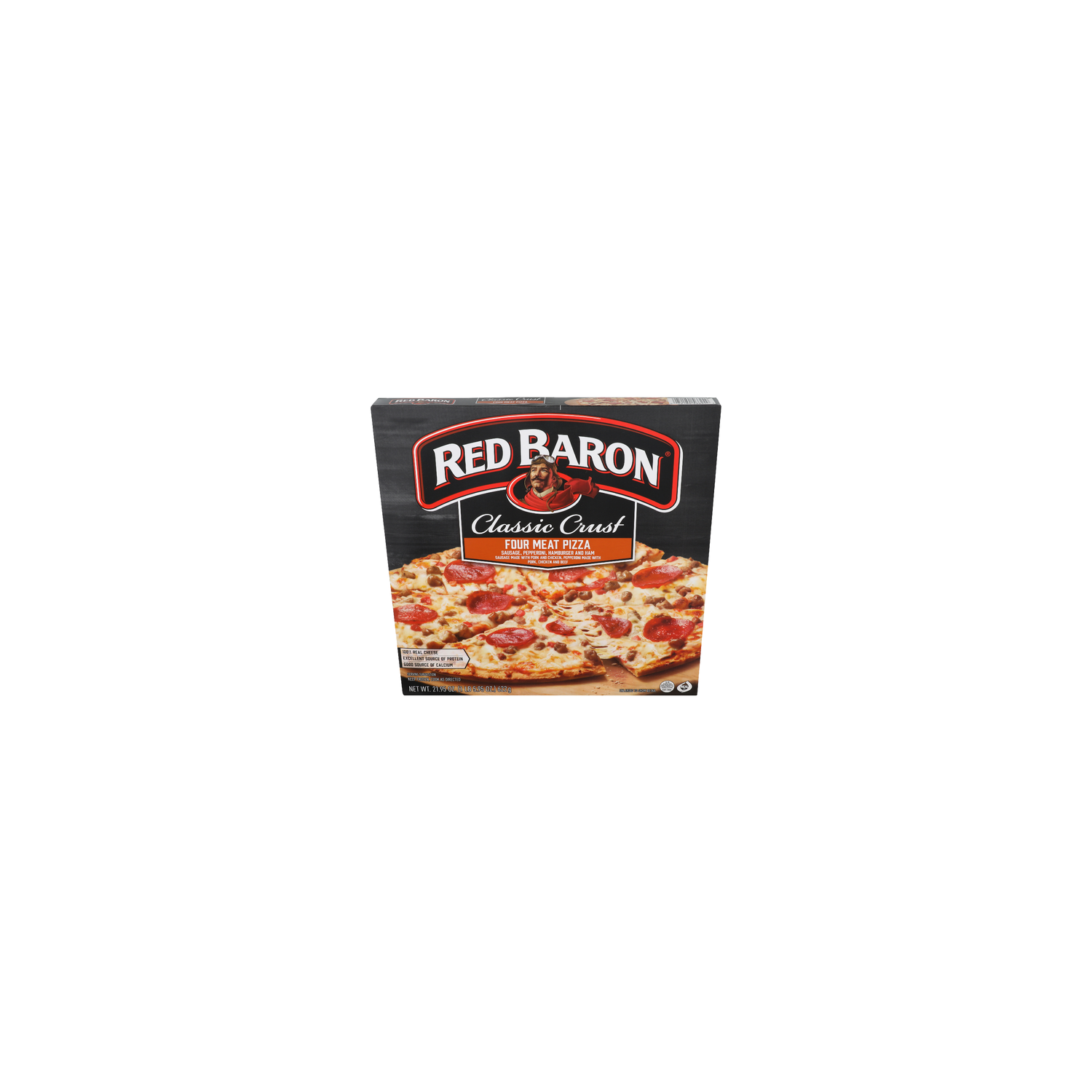 Red Baron Classic Crust Four Meat Pizza 4-Meat - 21.95 Ounce Image 1 of 4