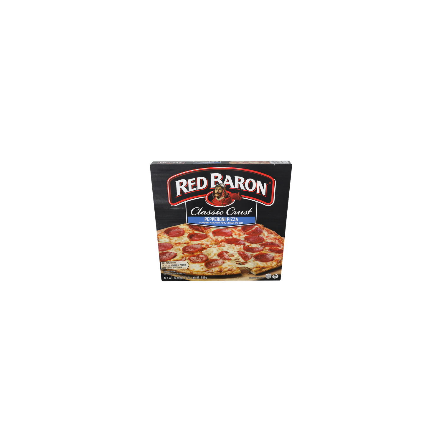 Red Baron Classic Crust Pork, Chicken And Beef Pepperoni Pizza - 20.6 Ounce Image 1 of 4