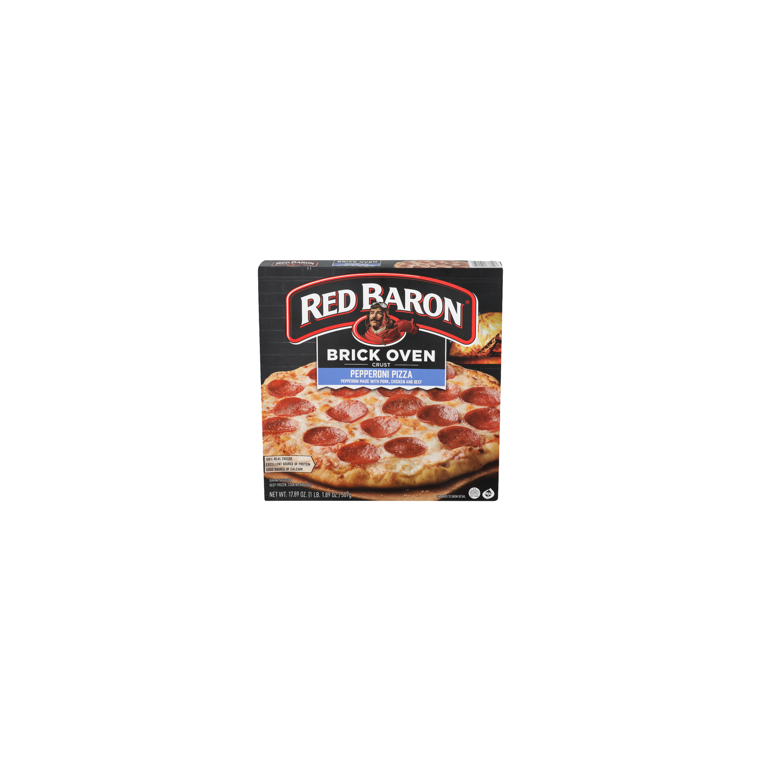 Red Baron Brick Oven Crust Pork, Chicken And Beef Pepperoni Pizza - 17.89 Ounce Image 1 of 4