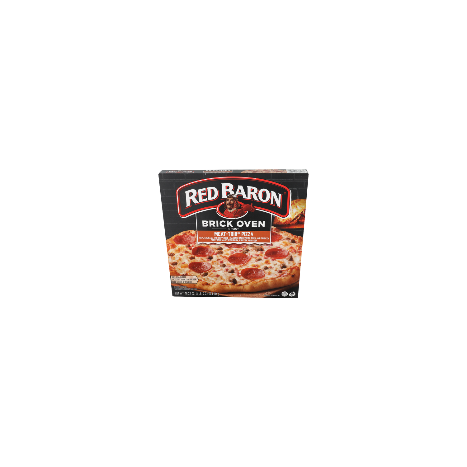 Red Baron Brick Oven Crust Meat-Trio Pizza Brick Meat Trio - 18.22 Ounce Image 1 of 4