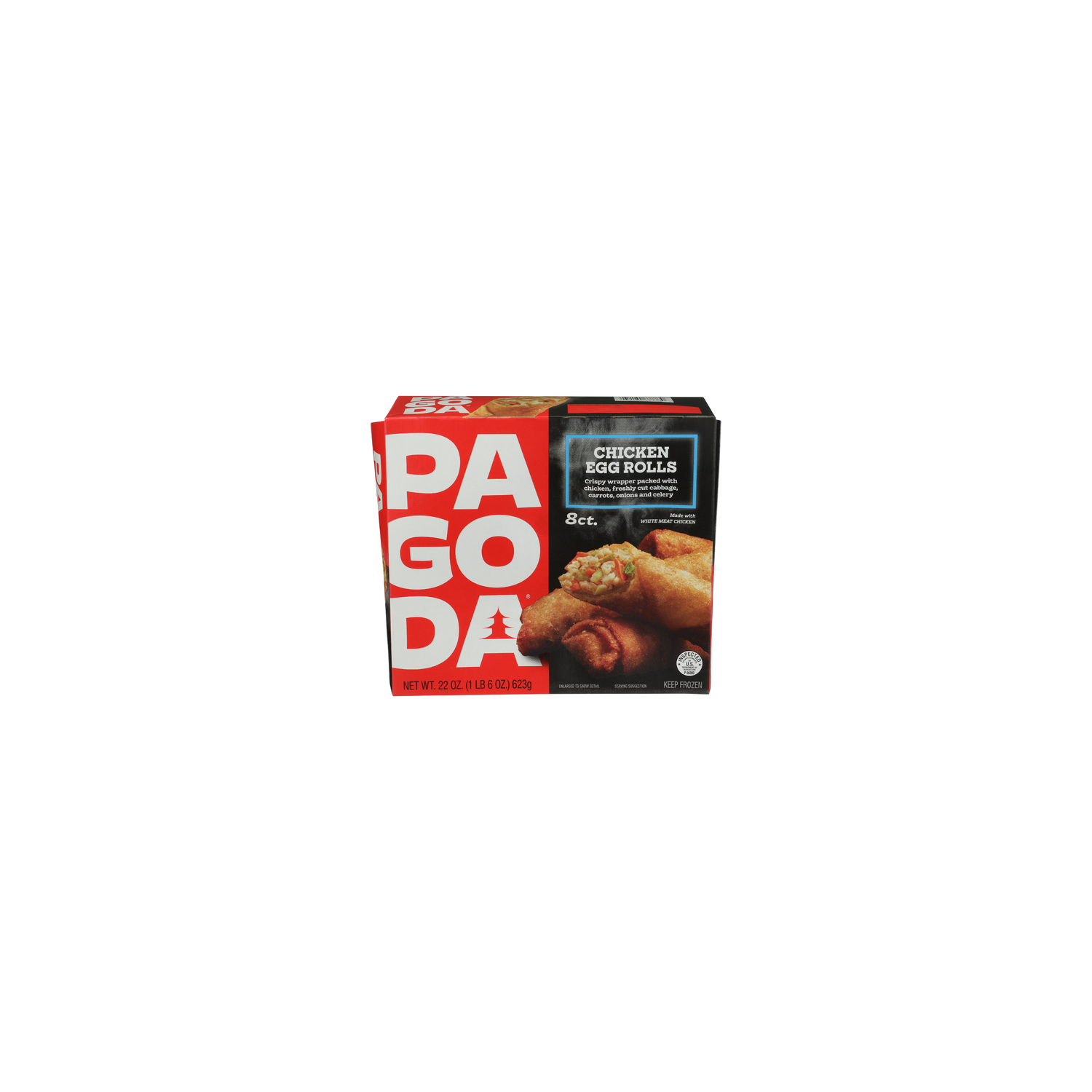 Pagoda White Meat Chicken Egg Roll - 2.75 Ounce - 8 Count Image 1 of 4