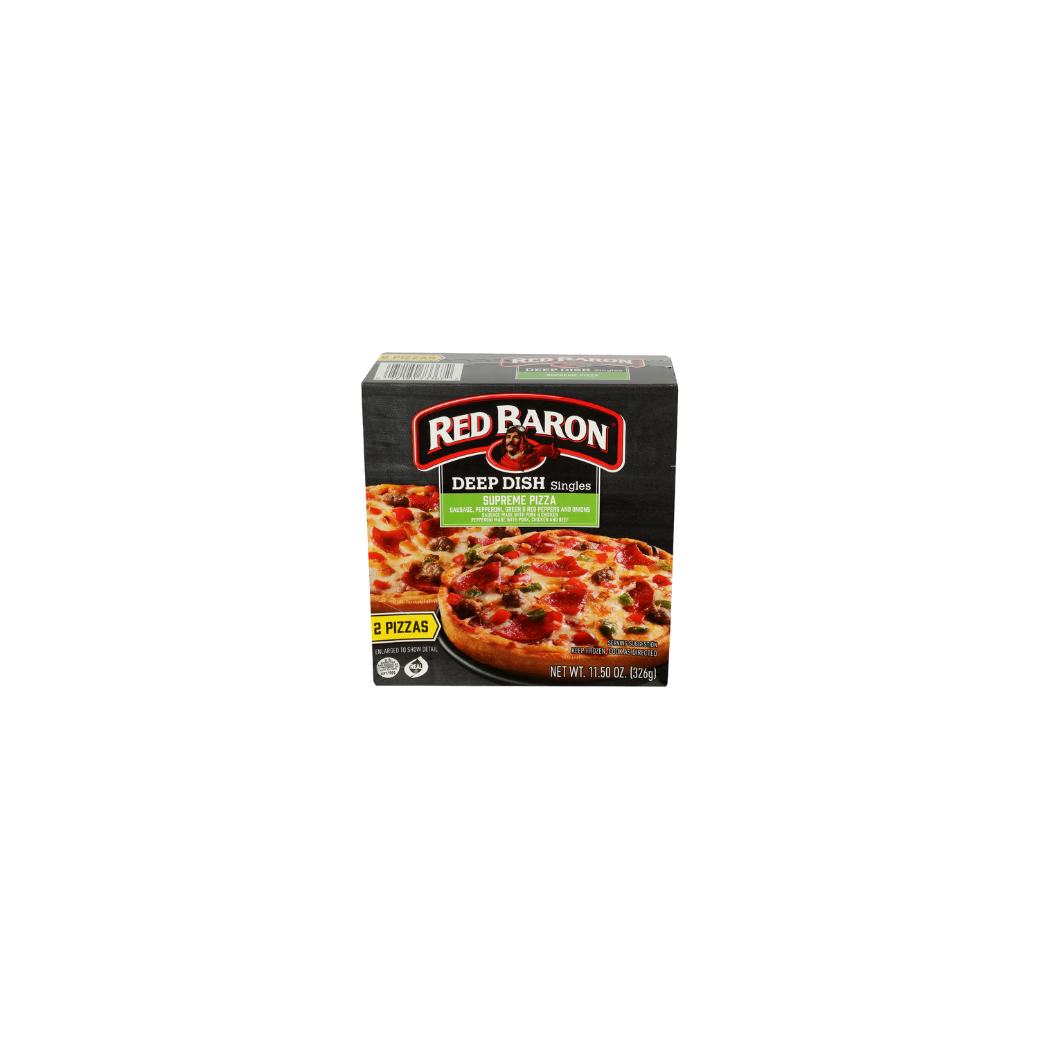 Red Baron Deep Dish Singles Supreme Pizza 5 - 11.5 Ounce Image 1 of 4