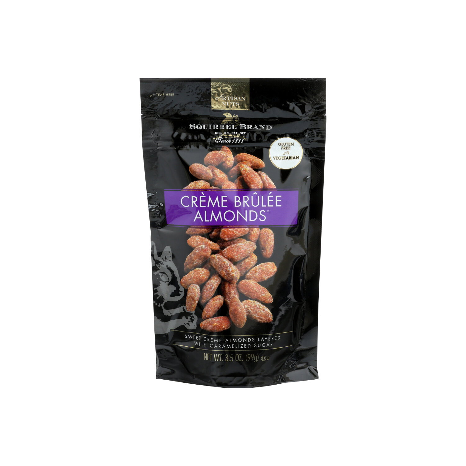Squirrel Brand Artisan Nuts Crème Brûlée Almonds - 3.5 Ounce Image 1 of 2