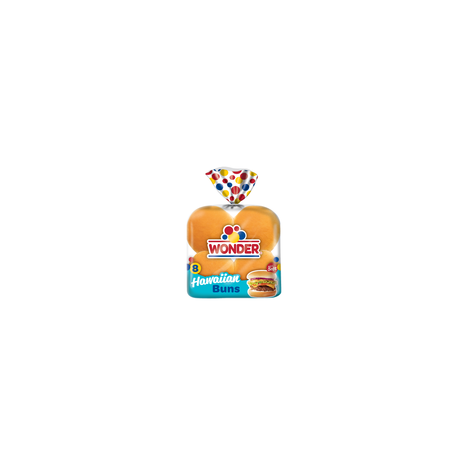 Wonder Hawaiian White Hamburger Buns - 1.875 Ounce - 8 Count