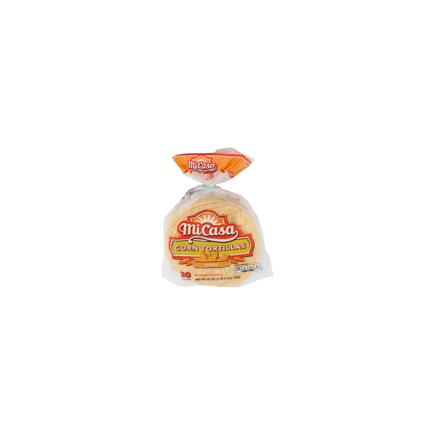 mekearisa メケアリサ Corn Yellow size S Micasa Yellow Corn Tortillas - 0.833 Ounce - 30 Count - Super 1 Foods