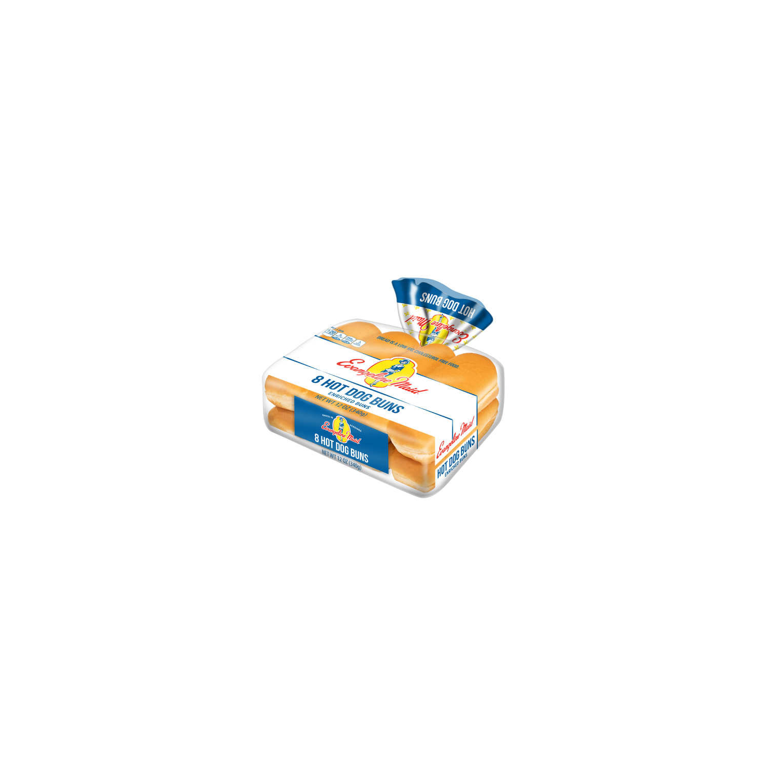 Evangeline Maid Enriched Hot Dog Buns - 8 Count