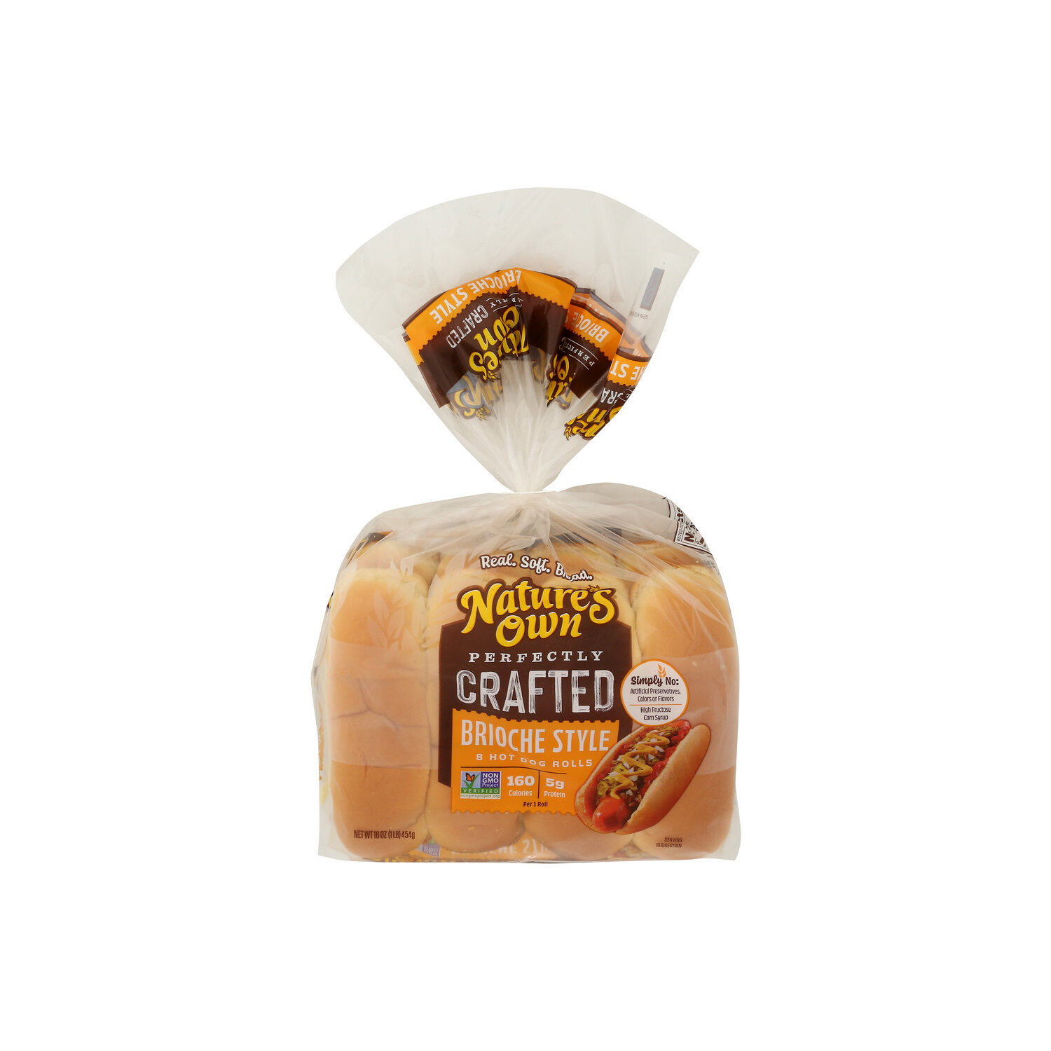Nature's Own Perfectly Crafted Brioche Style Hot Dog Buns - 2 Ounce - 8 Count Image 1 of 4