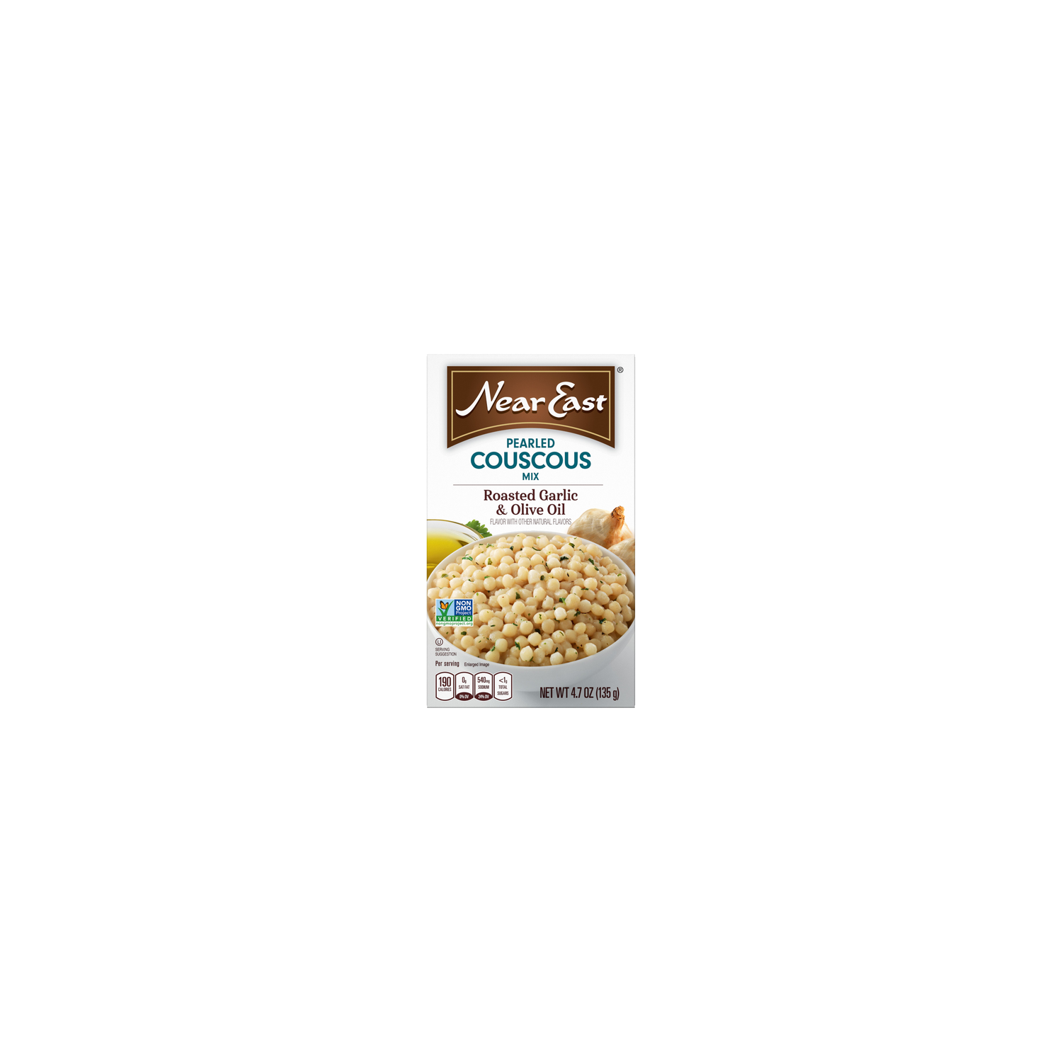 Near East Roasted Garlic & Olive Oil Pearled Couscous Mix And - 4.7 Ounce Image 1 of 4