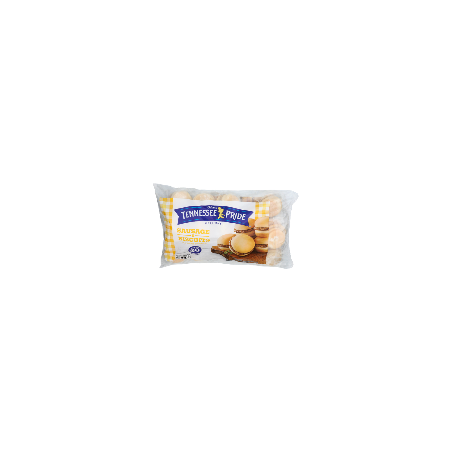 ODOM's Tennessee Pride Sausage & Biscuits - 1.45 Ounce - 20 Count Image 1 of 4