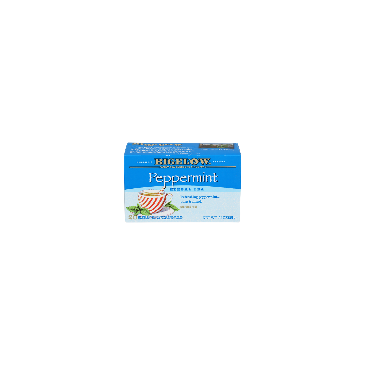 Bigelow Peppermint Herbal Tea - 0.046 Ounce - 20 Count Image 1 of 3
