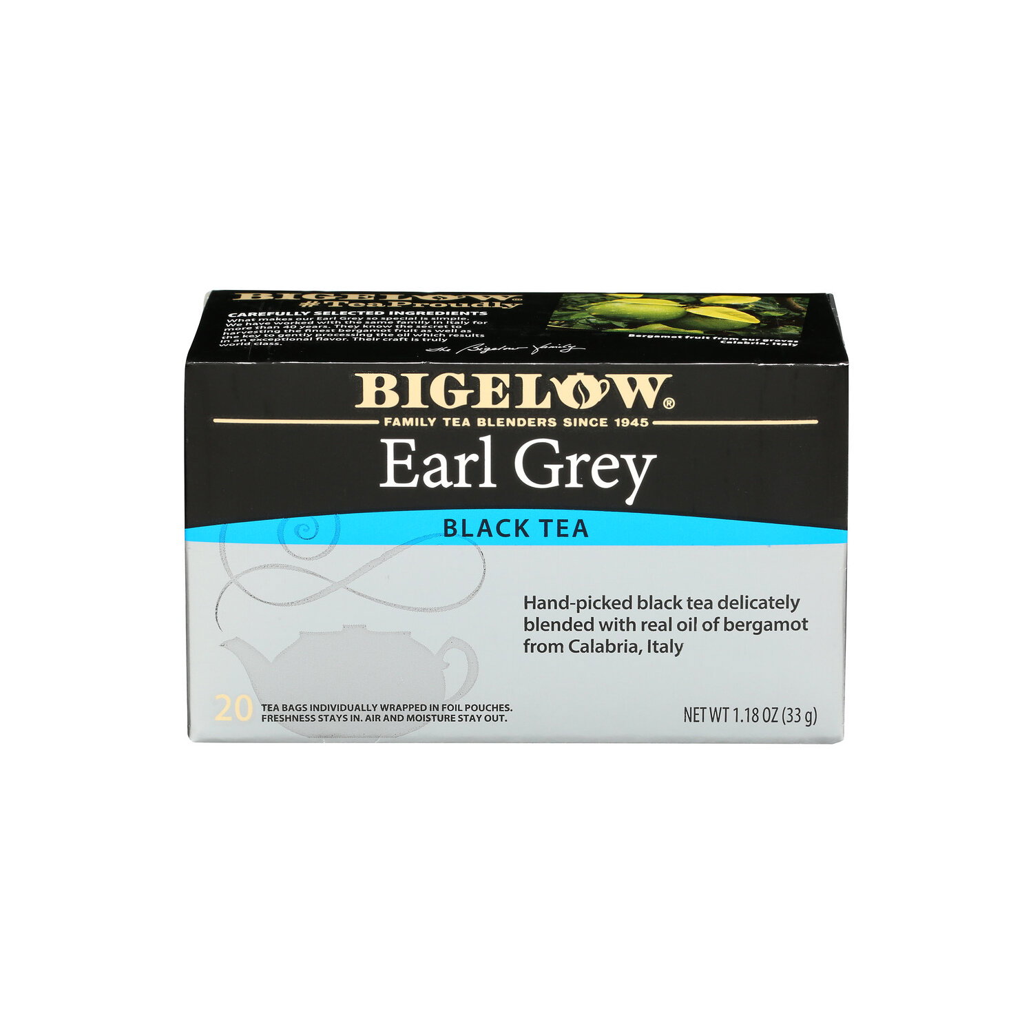 Bigelow Distinct Lively Nose With Gentle Citrus Back Notes Earl Grey Tea Bags Black - 0.059 Ounce - 20 Count Image 1 of 3