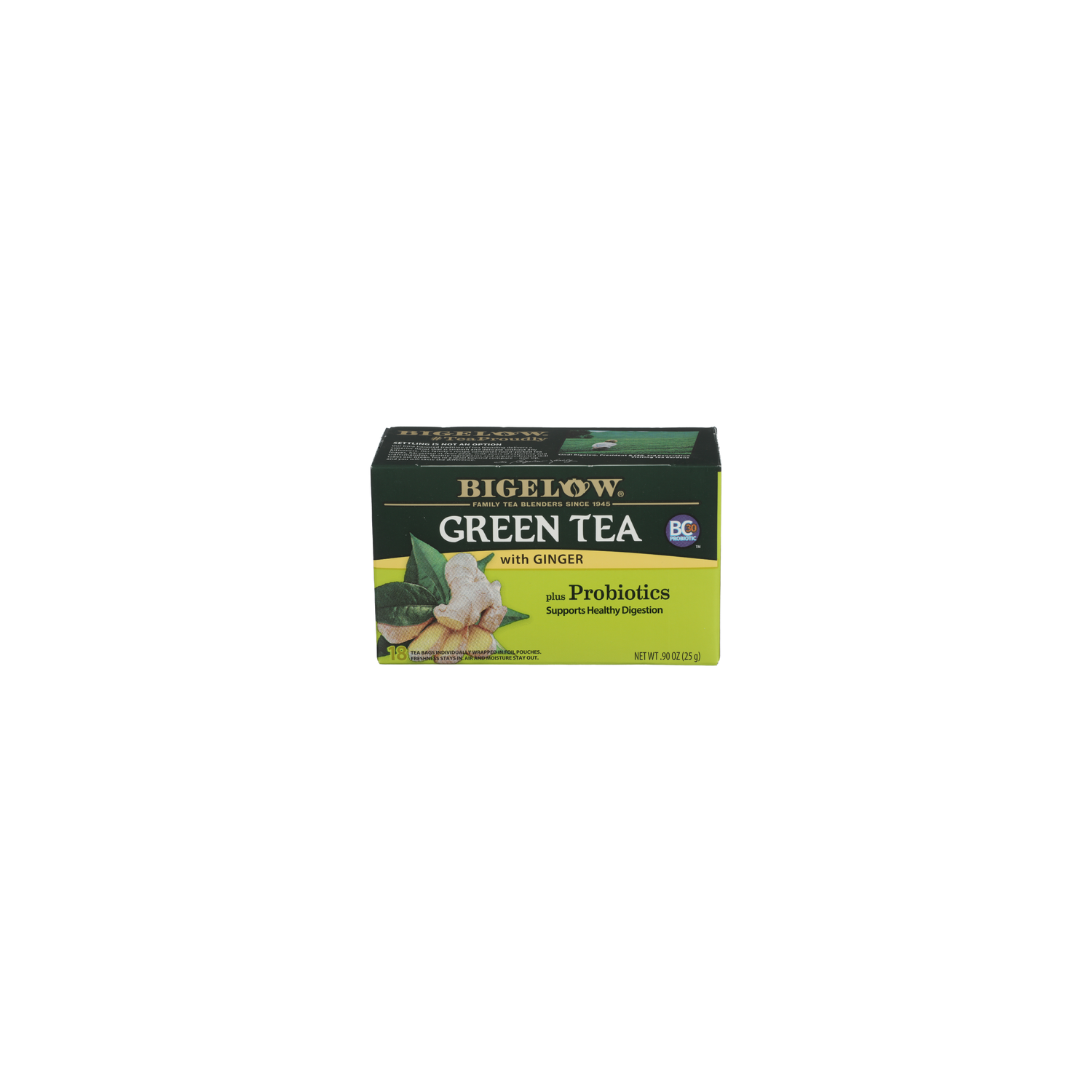 Bigelow Green Tea with Ginger Bags - 0.05 Ounce - 18 Count Image 1 of 4