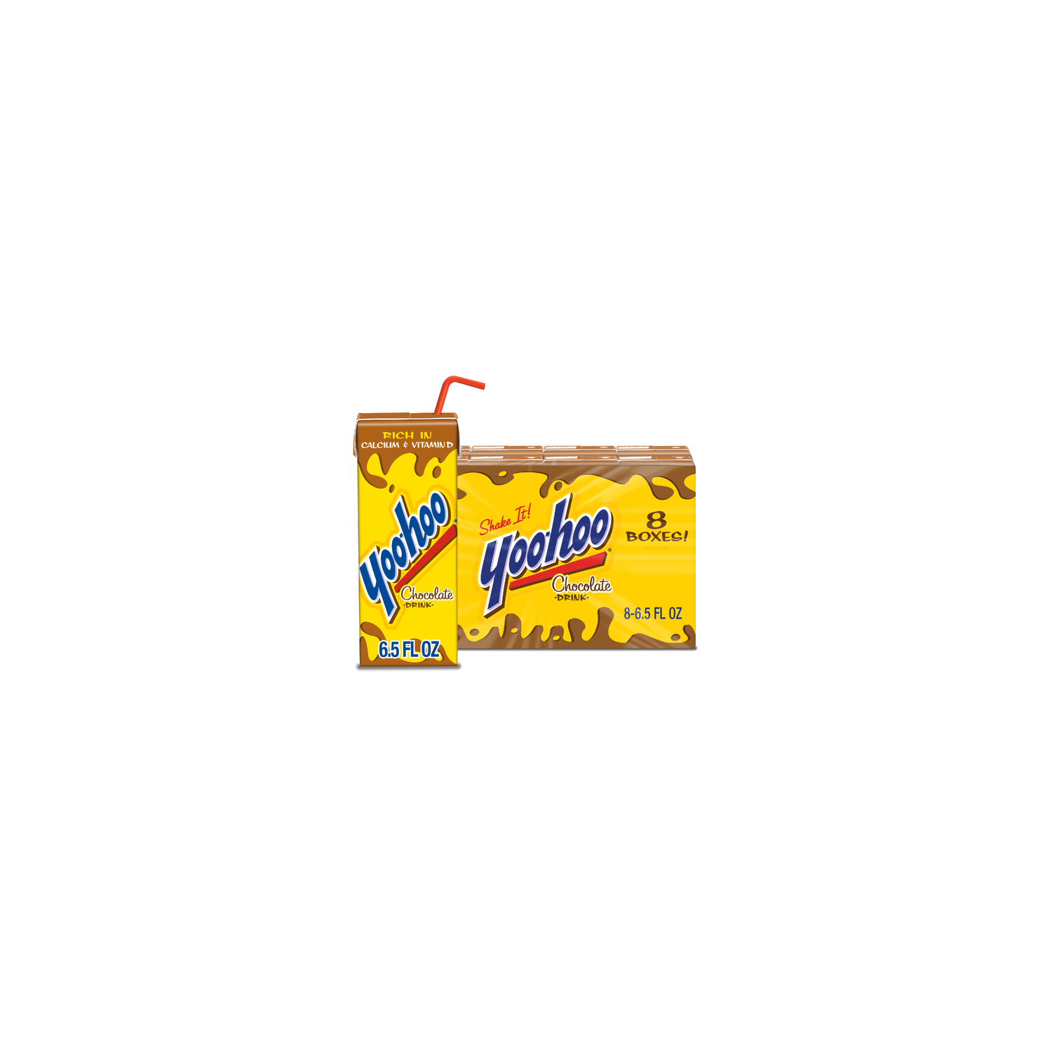 Yoo-Hoo Chocolate Drink - 0.813 Fluid Ounce - 8 Count Image 1 of 3