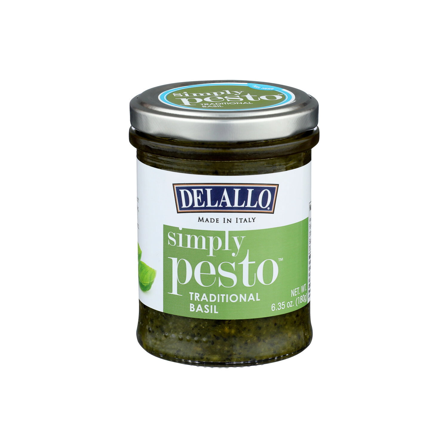 Delallo Traditional Basil Simply Pesto - 6.35 Ounce Image 1 of 4