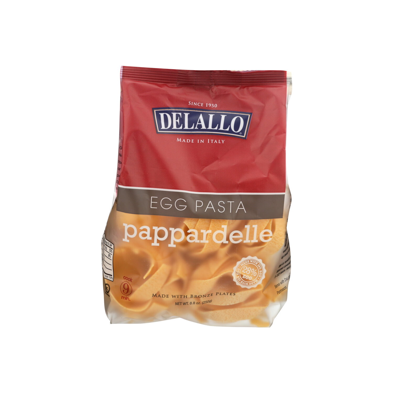Delallo Egg Pappardelle Pasta - 8.8 Ounce Image 1 of 2