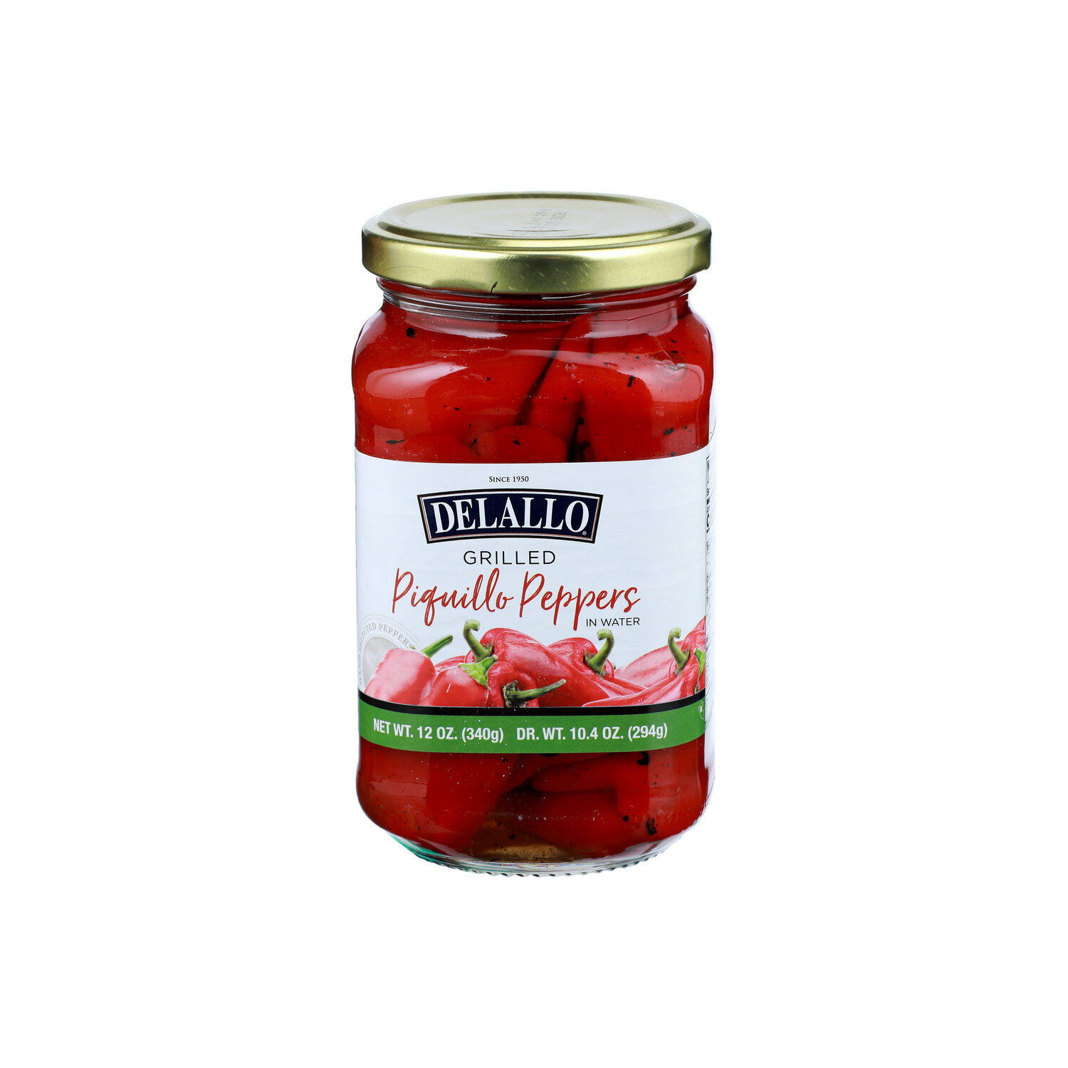 Delallo Grilled In Water Piguillo Peppers - 12 Ounce Image 1 of 4