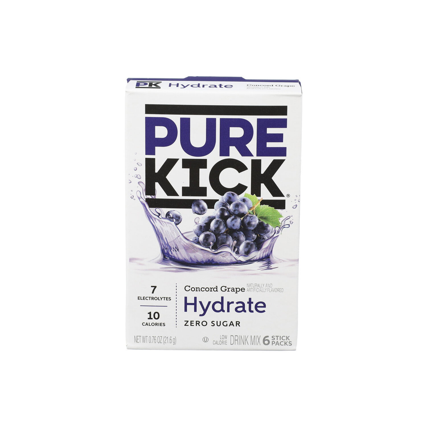 Pure Kick Concord Grape Hydrate - 0.127 Ounce - 6 Count Image 1 of 2