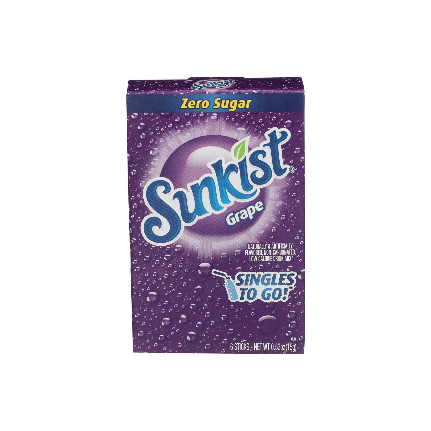 Sunkist Grape Low Calorie Drink Mix - 0.088 Ounce - 6 Count Image 1 of 4