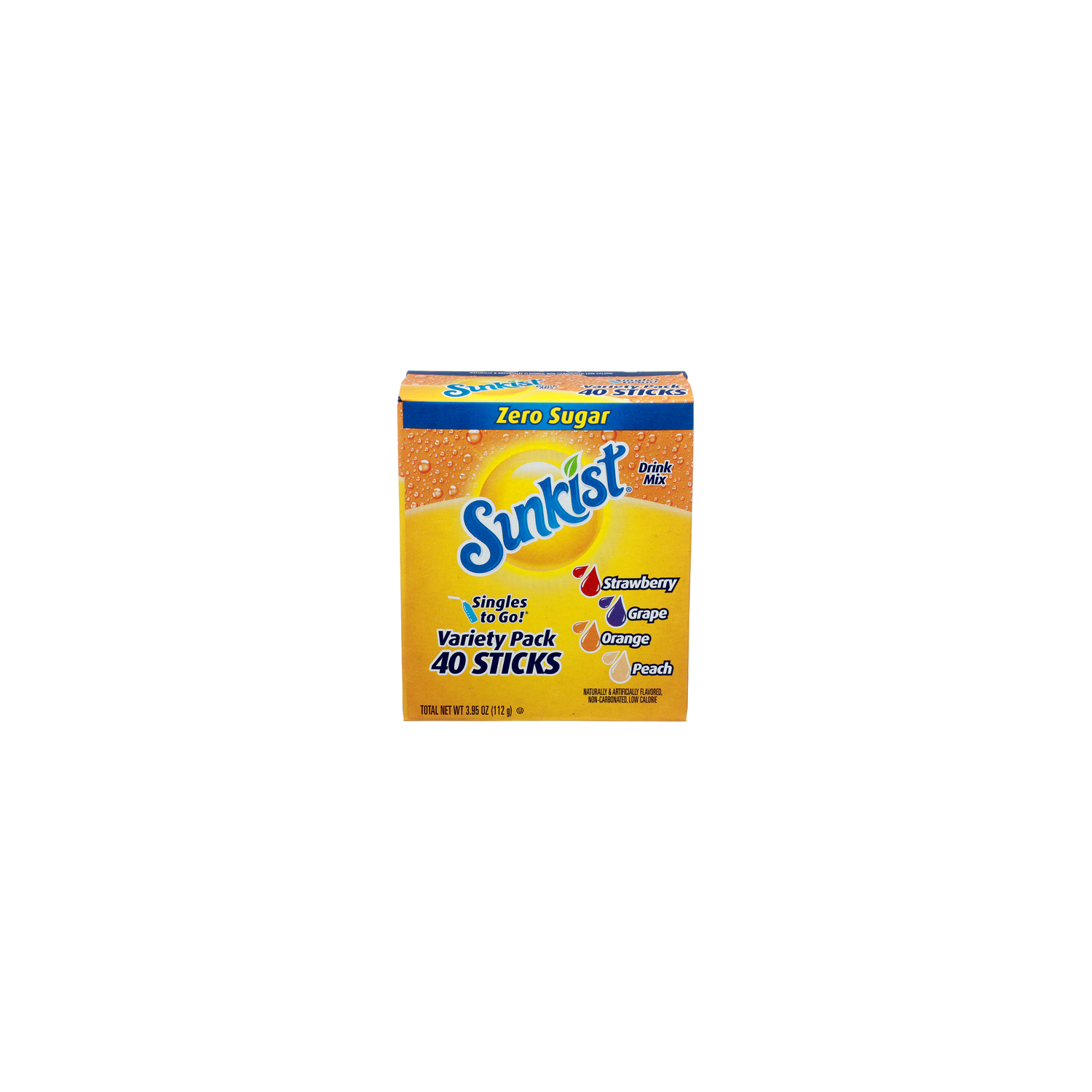Sunkist Strawberry Grape Orange Peach Drink Mix - 0.132 Ounce - 30 Count Image 1 of 4