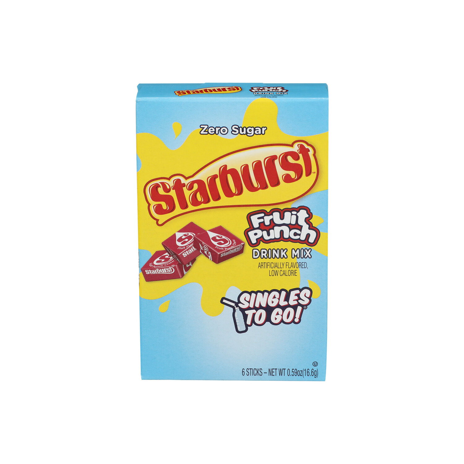 STARBURST Fruit Punch Drink Mix - 0.098 Ounce - 6 Count Image 1 of 4