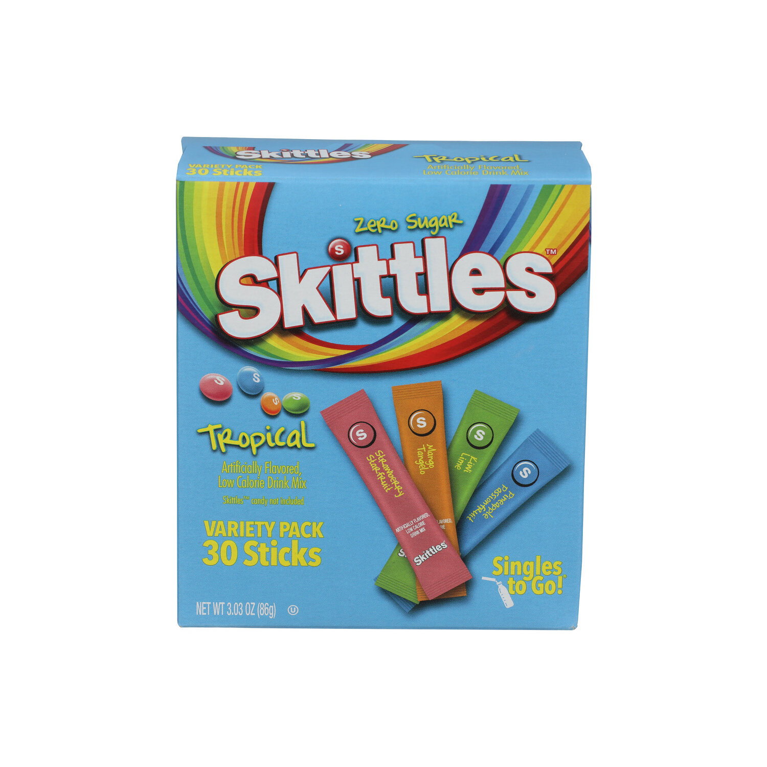 Skittles Tropical Variety Pack - 0.101 Ounce - 30 Count Image 1 of 4