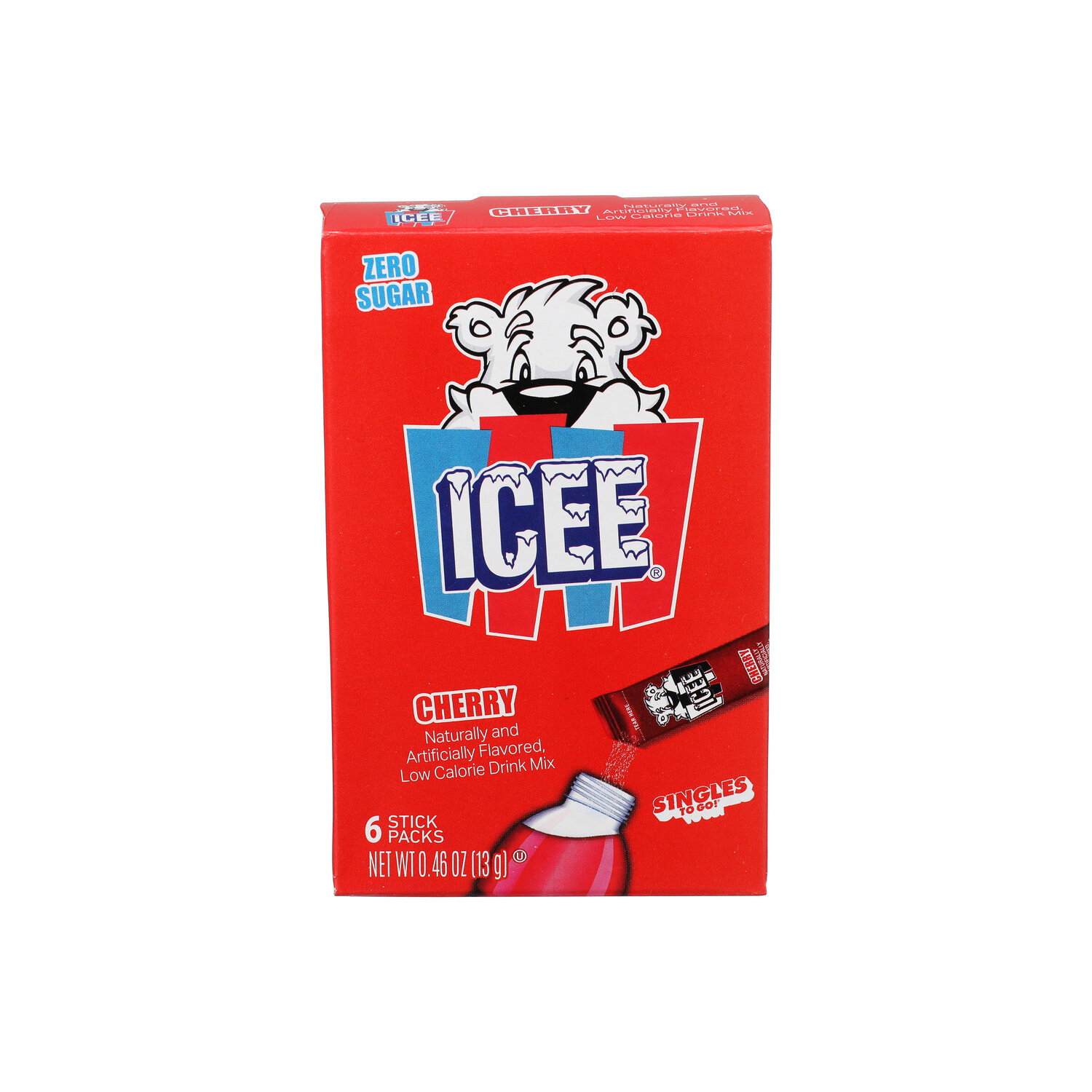 Icee Cherry Singles To Go - 0.077 Ounce - 6 Count Image 1 of 4