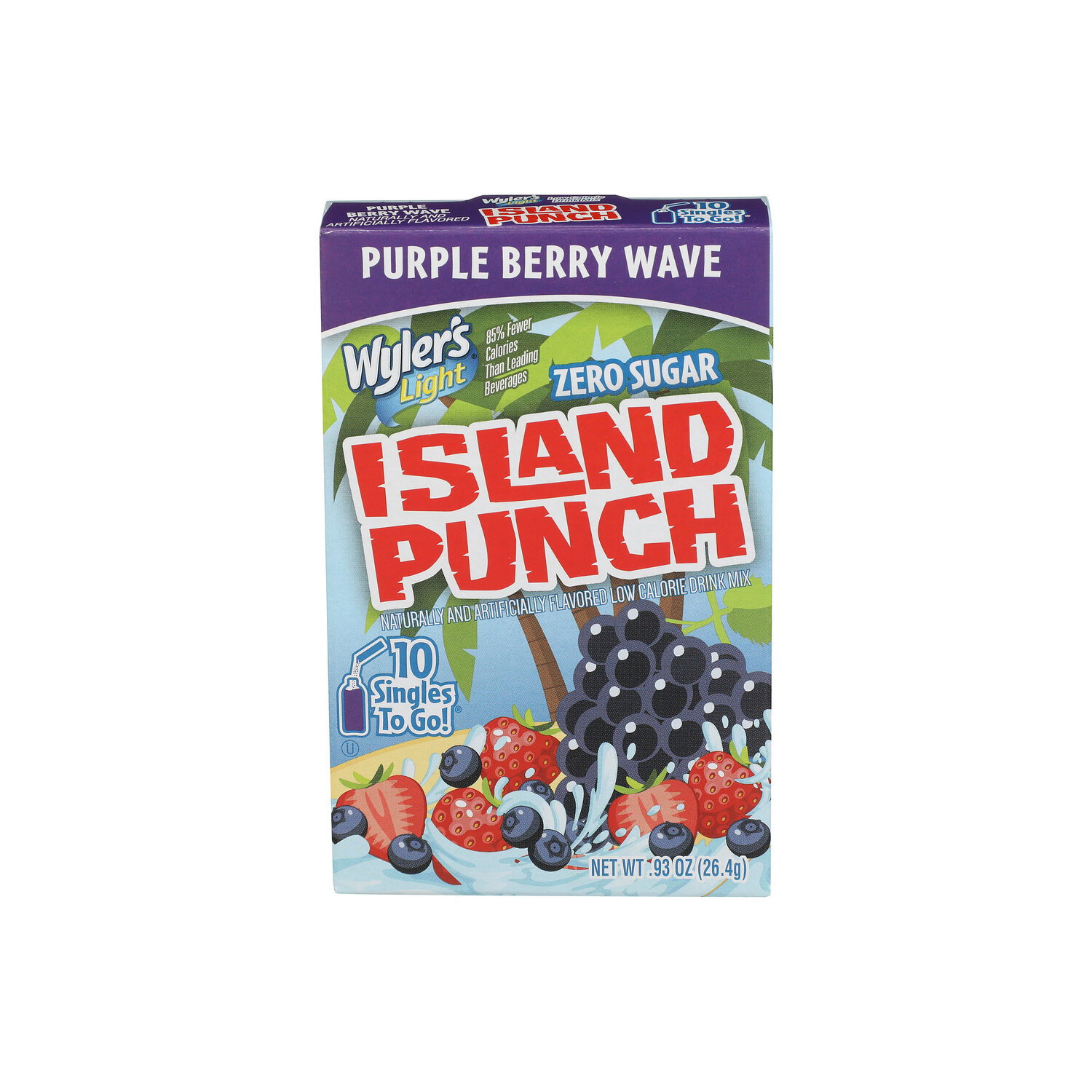 WYLER's Light Purple Berry Wave Drink Mix - 0.093 Ounce - 10 Count Image 1 of 4