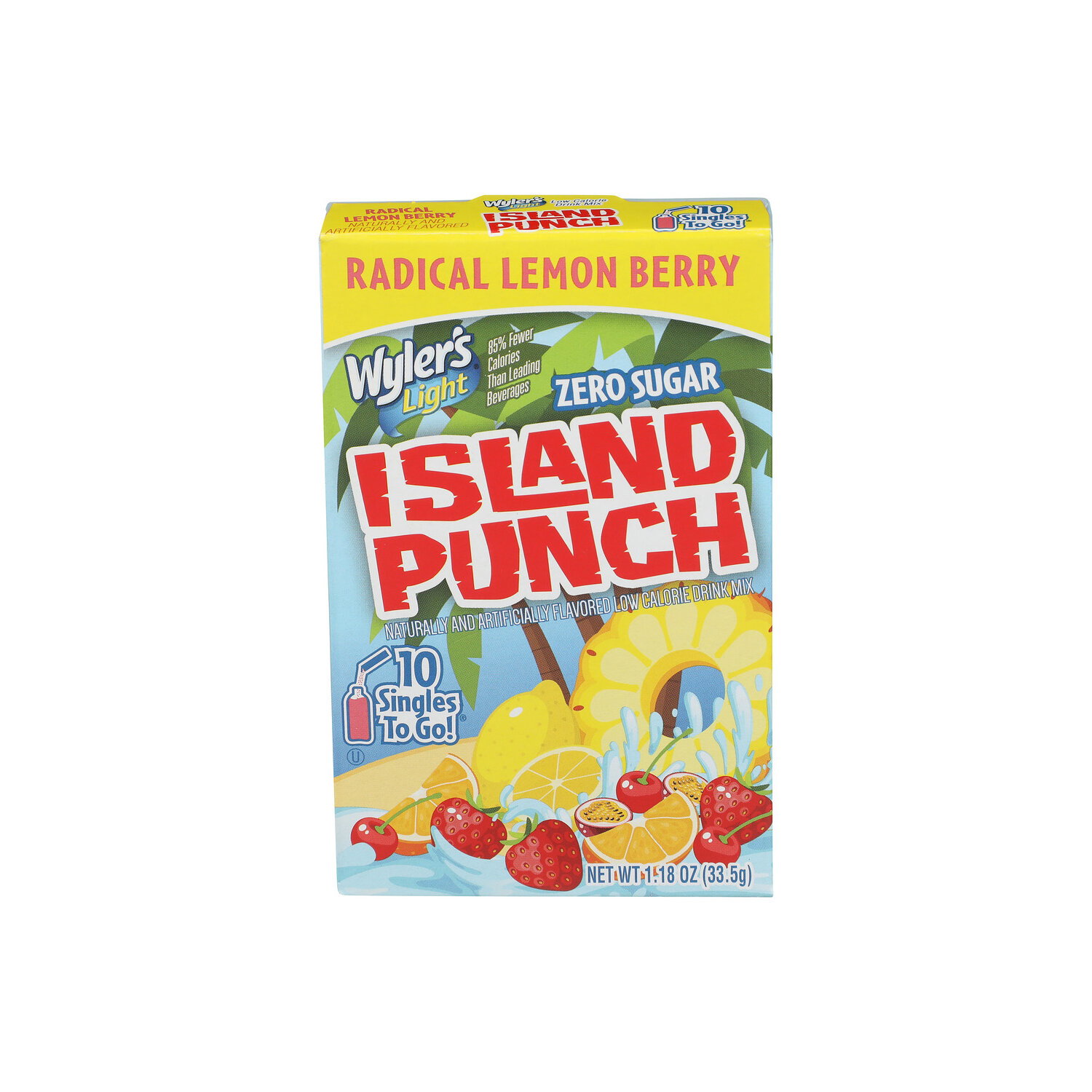 WYLER's Light Radical Lemon Berry Island Punch Drink Mix - 0.118 Ounce - 10 Count Image 1 of 4
