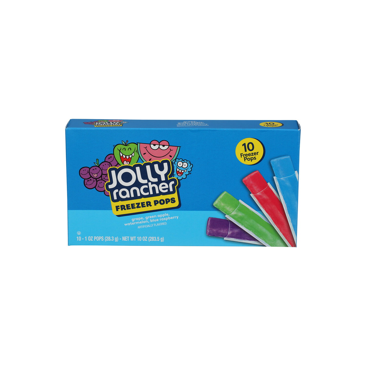 Jolly Rancher Watermelon, Grape, Blue Raspberry, Green Apple Freezer Pops - 10 Ounce Image 1 of 4