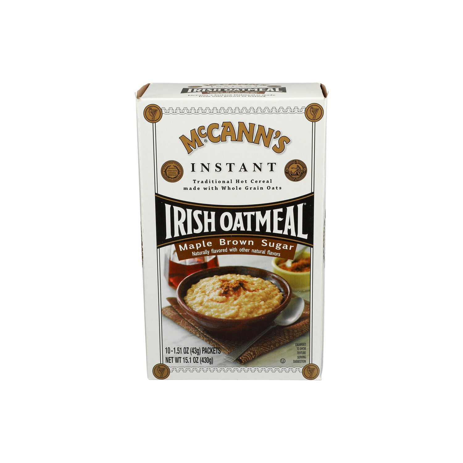 Mccann's Irish Instant Maple Brown Sugar Oatmeal - 1.517 Ounce - 10 Count Image 1 of 4