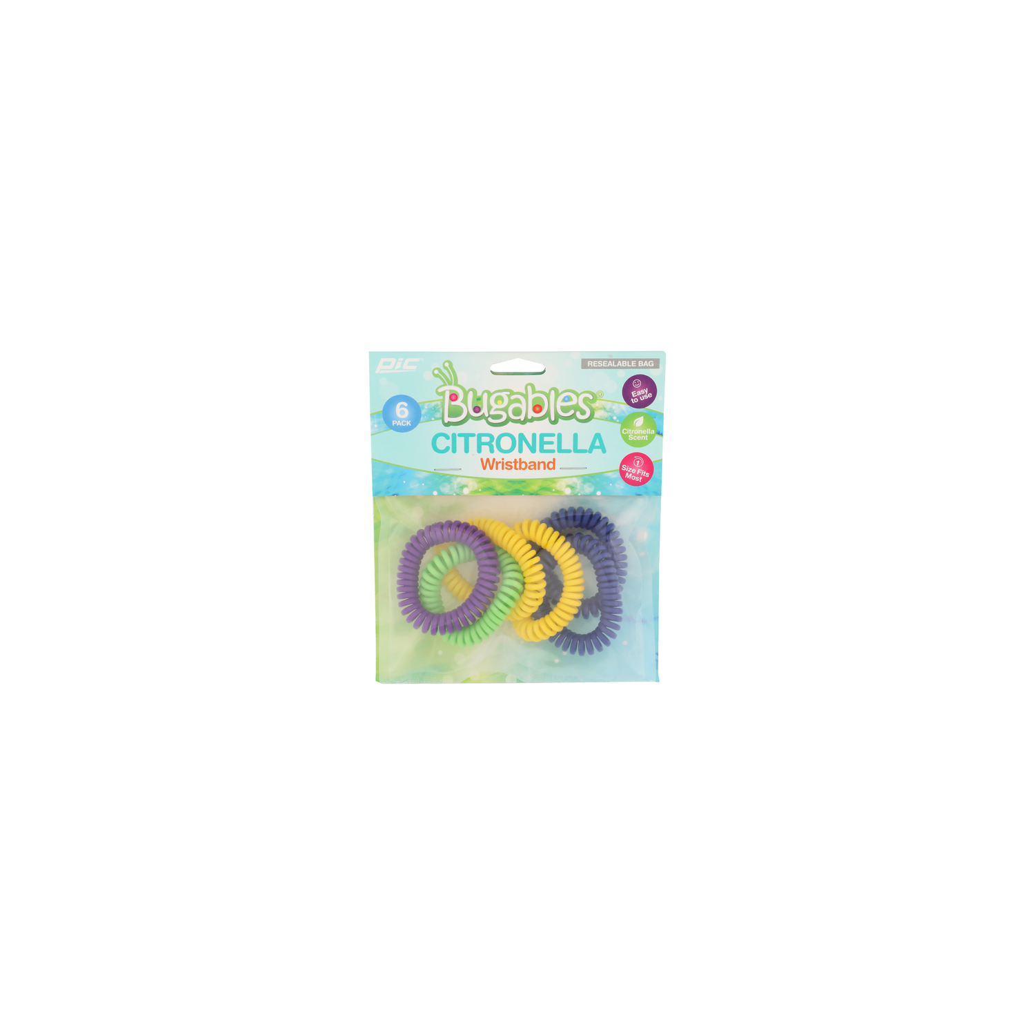 Pic Bugables Citronella Wristband - 6 Count Image 1 of 2