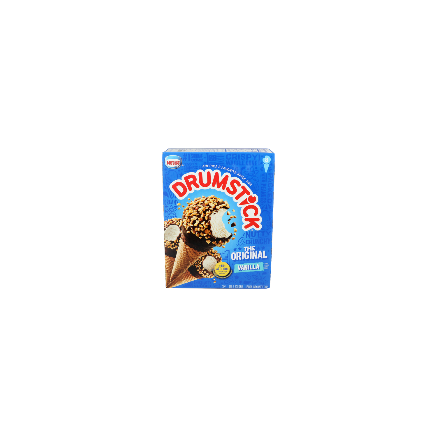 Nestle Vanilla The Original Frozen Dairy Dessert Cones - 4.6 Fluid Ounce - 8 Count Image 1 of 4