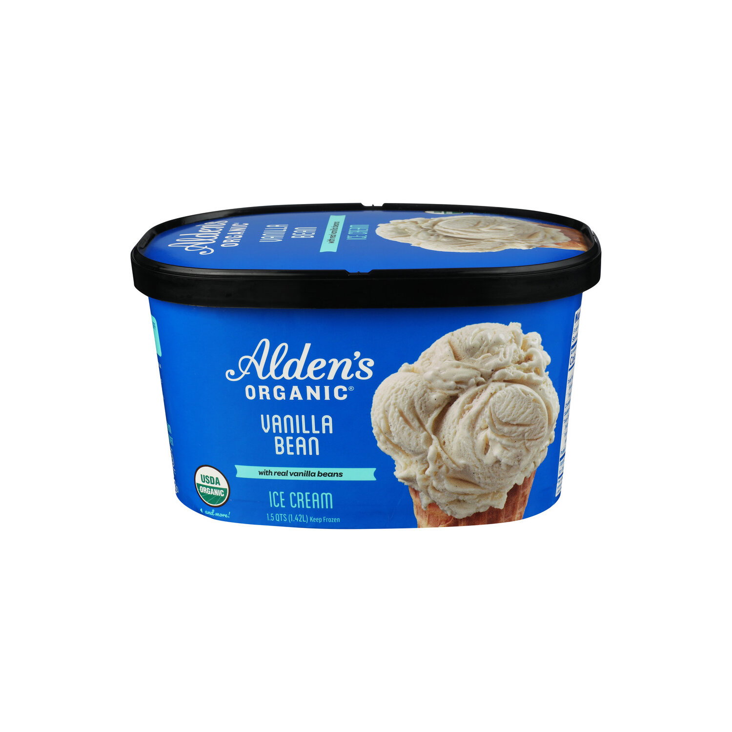 ALDEN's Organic Vanilla Ice Cream Bean - 1.5 Quart Image 1 of 4