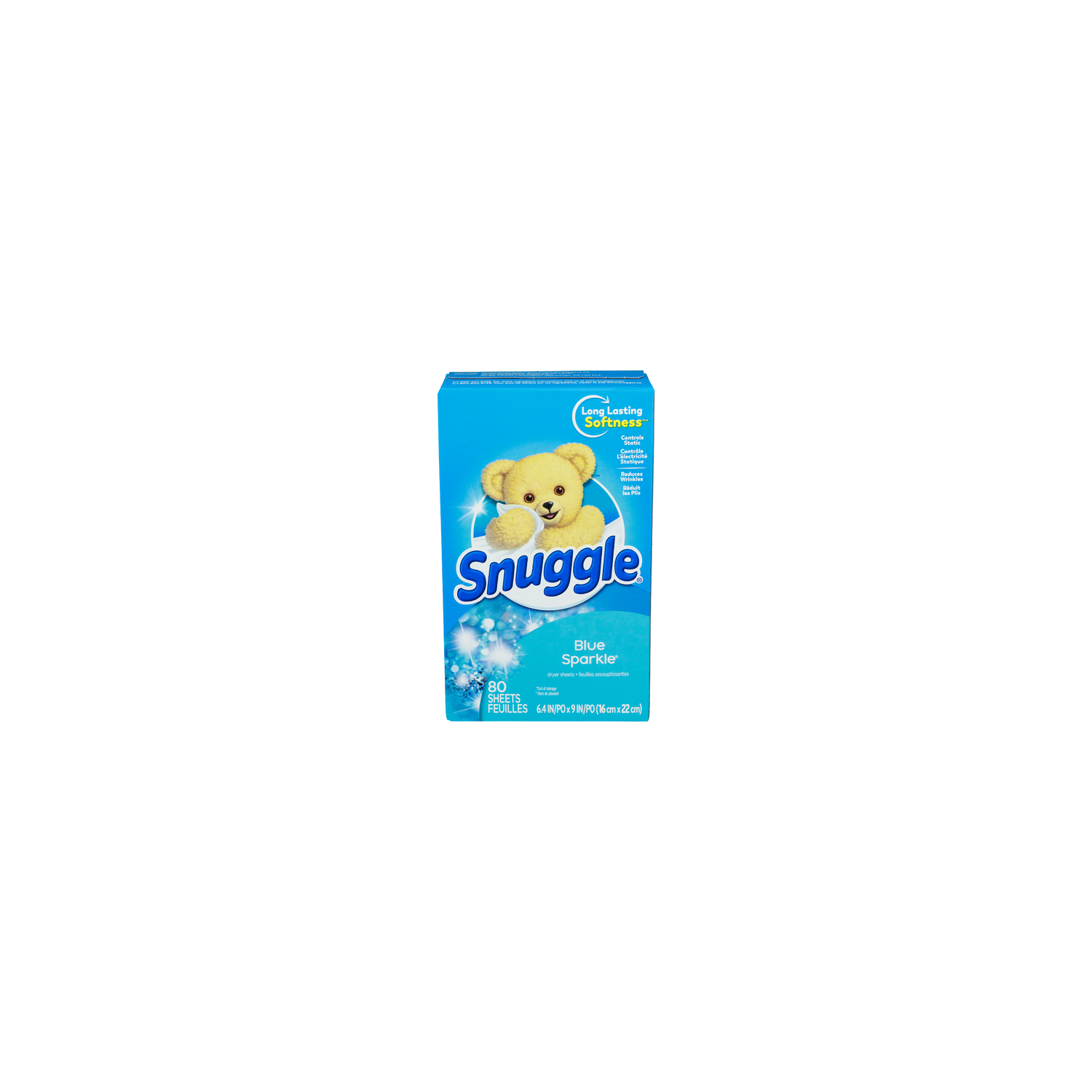 Snuggle Blue Sparkle Dryer Sheets - 80 Count Image 1 of 3