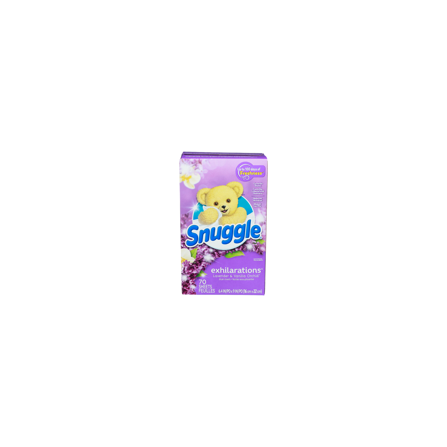 Snuggle Lavender & Vanilla Orchid Exhilarations Dryer Sheets - 70 Count Image 1 of 3