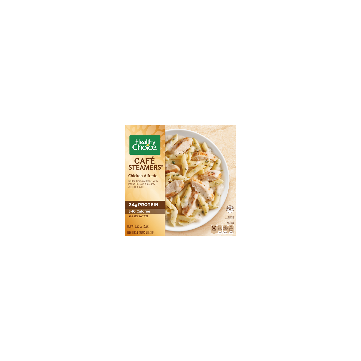 Healthy Choice Café Steamers, Chicken Alfredo, Frozen Meal, Bowl - 9.25 Ounce Image 1 of 2