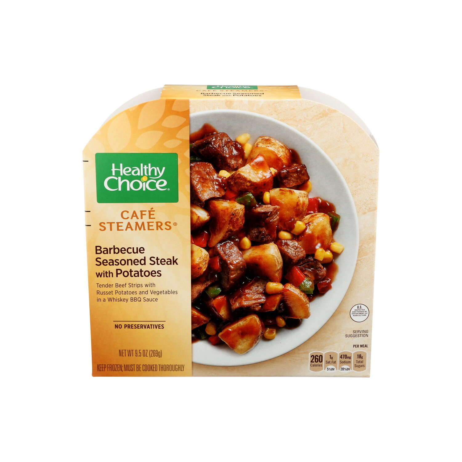 Healthy Choice Steamers BBQ Steak - 9.5 Ounce Image 1 of 4