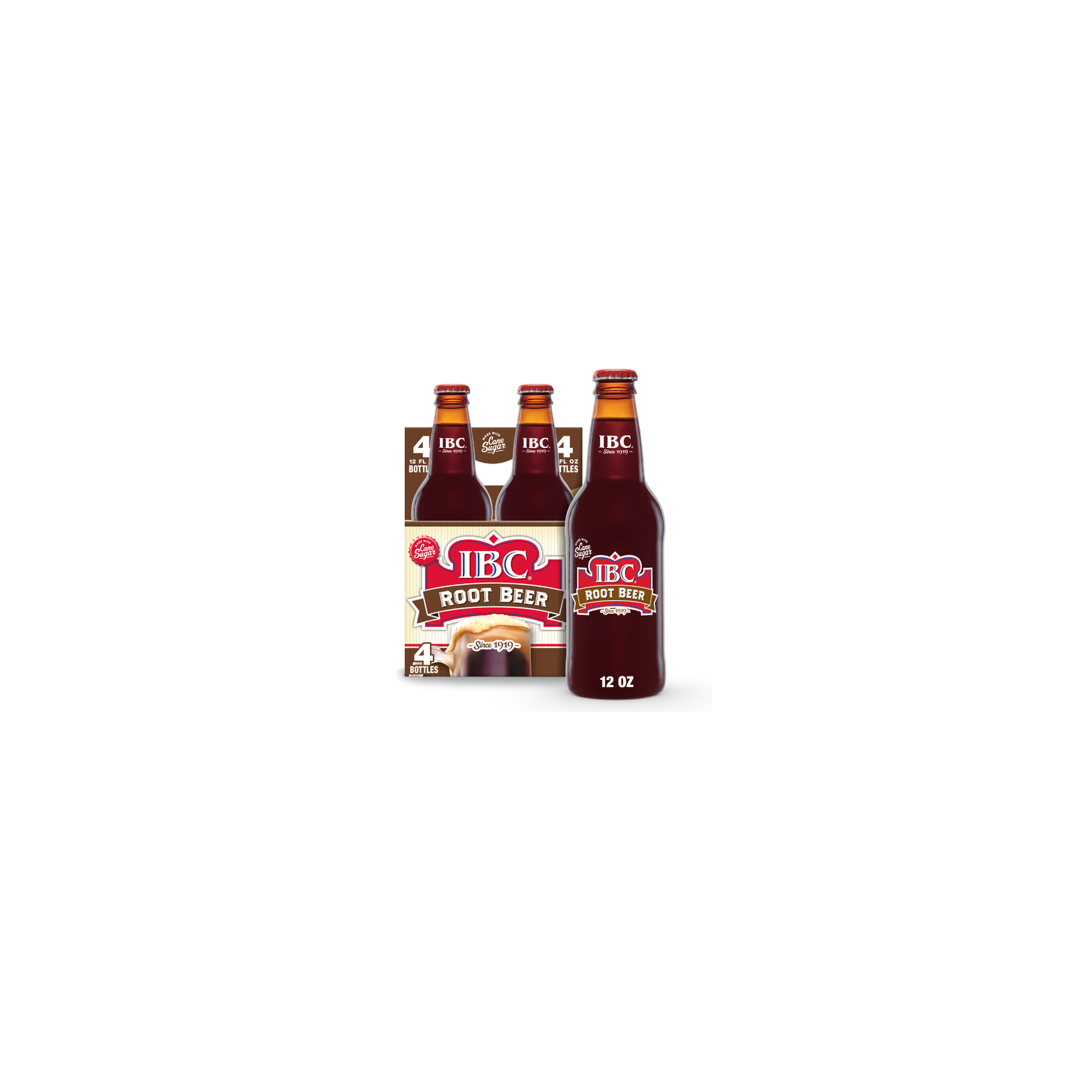 Ibc Root Beer Made With Sugar Soda - 3 Fluid Ounce - 4 Count Image 1 of 3
