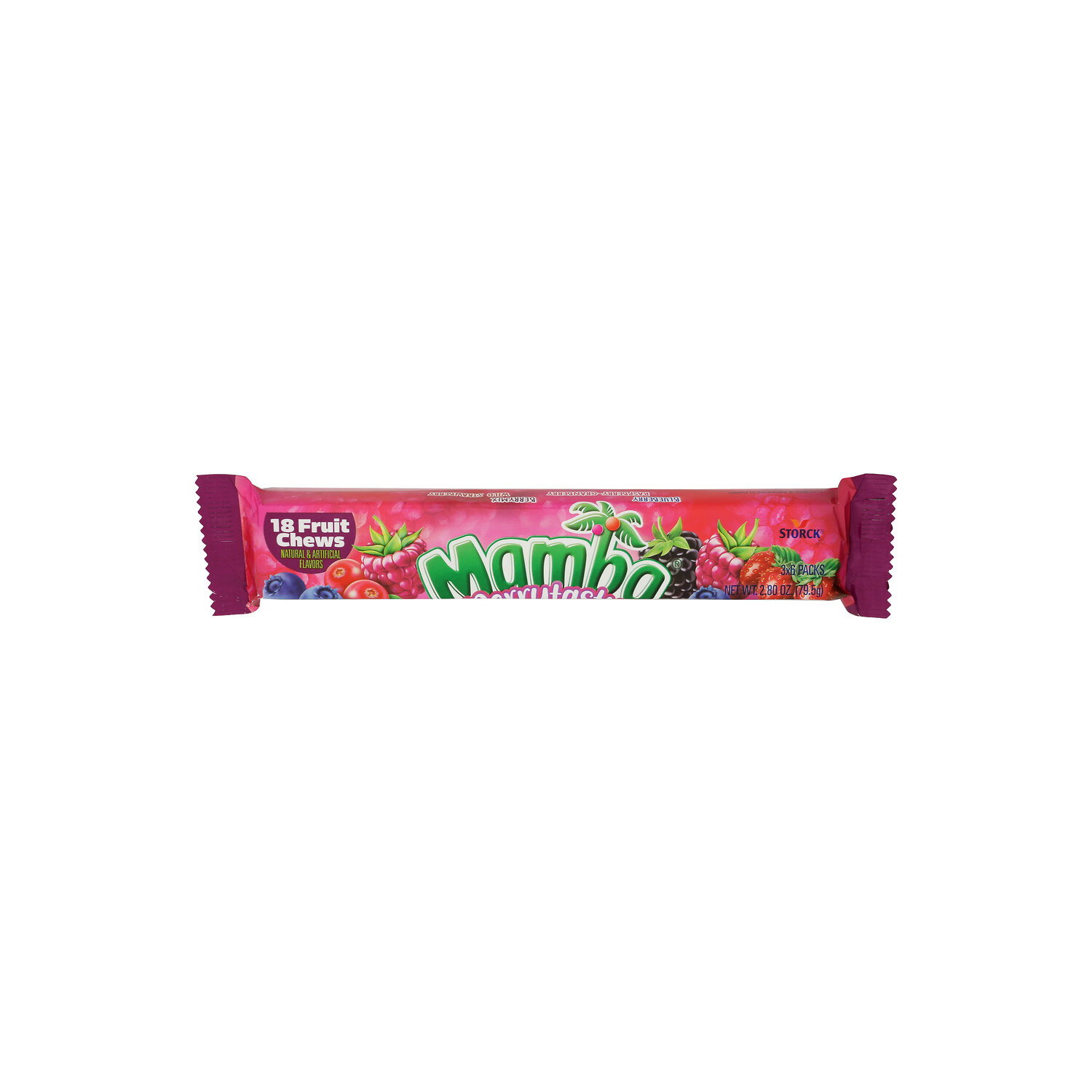 Mamba Candy Fruit Chews Berrytasty Stick - 0.156 Ounce - 18 Count Image 1 of 4