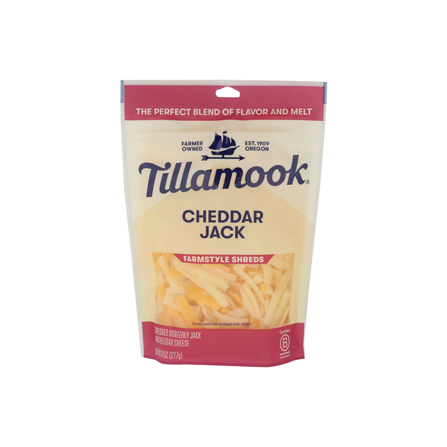 Tillamook Cheddar Jack Shredded Cheese - 8 Ounce Image 1 of 4