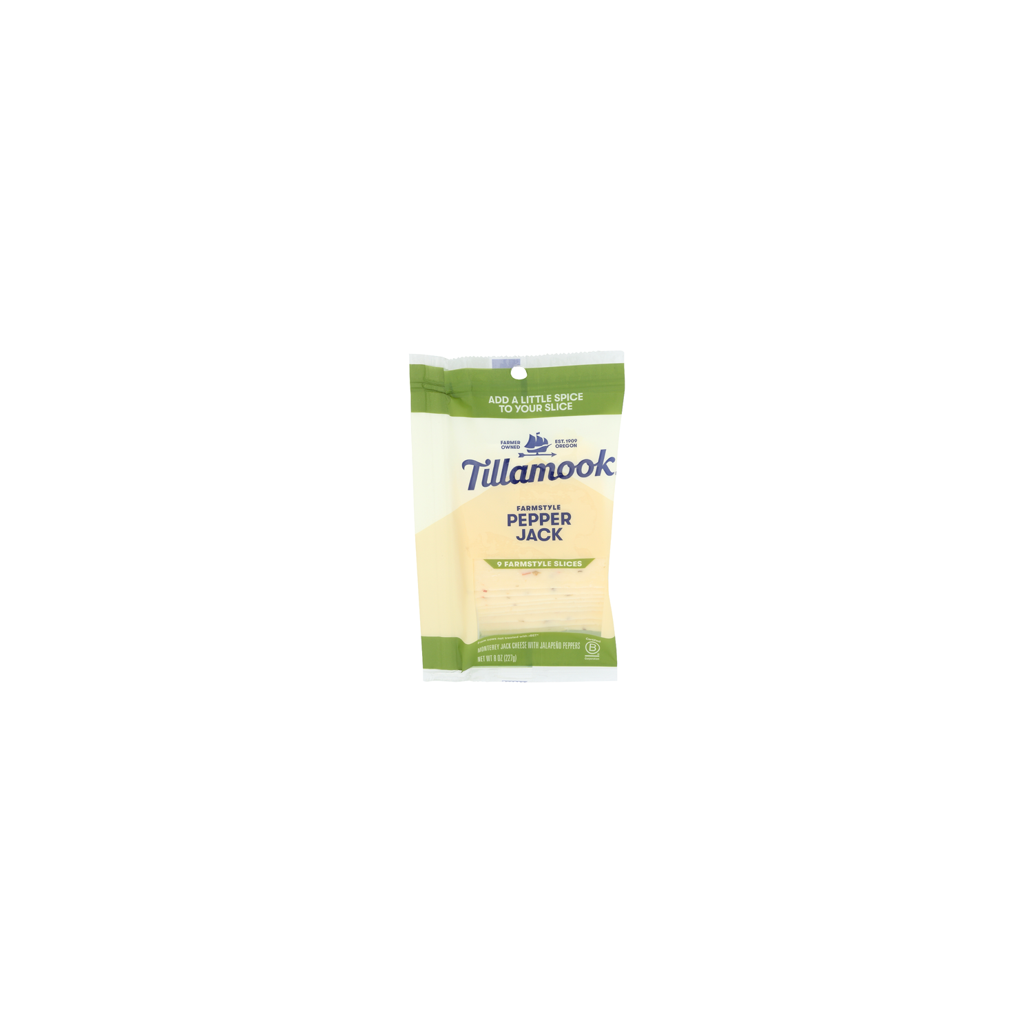 Tillamook Sliced Pepper Jack Cheese - 0.889 Ounce - 9 Count Image 1 of 4