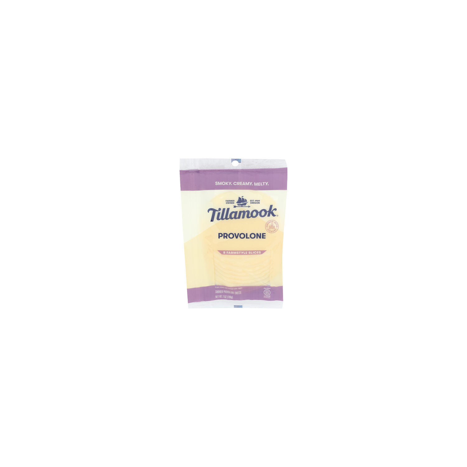 Tillamook Sliced Provolone Cheese - 0.875 Ounce - 8 Count Image 1 of 4