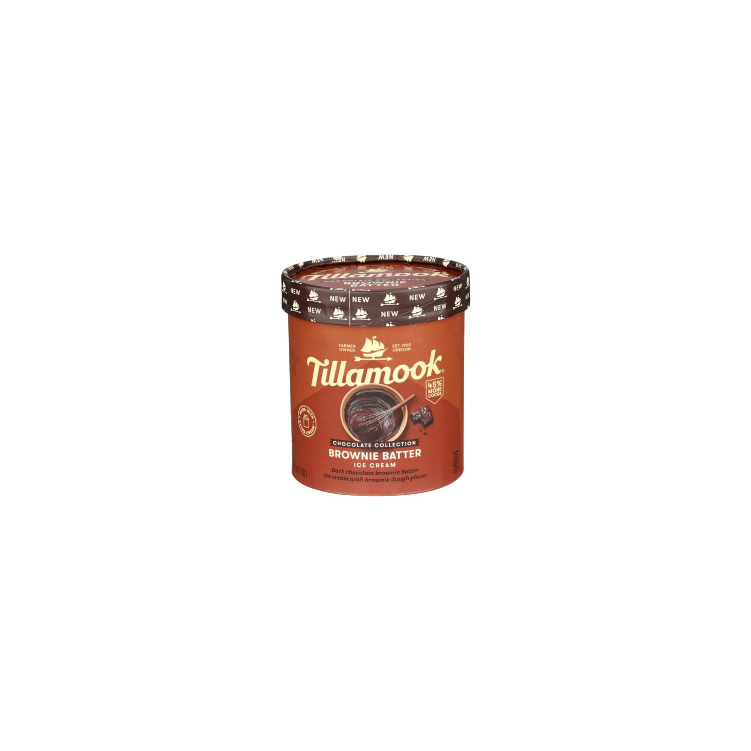 Tillamook Brownie Batter Frozen Chocolate Collection Ice Cream - 1.5 Quart Image 1 of 4