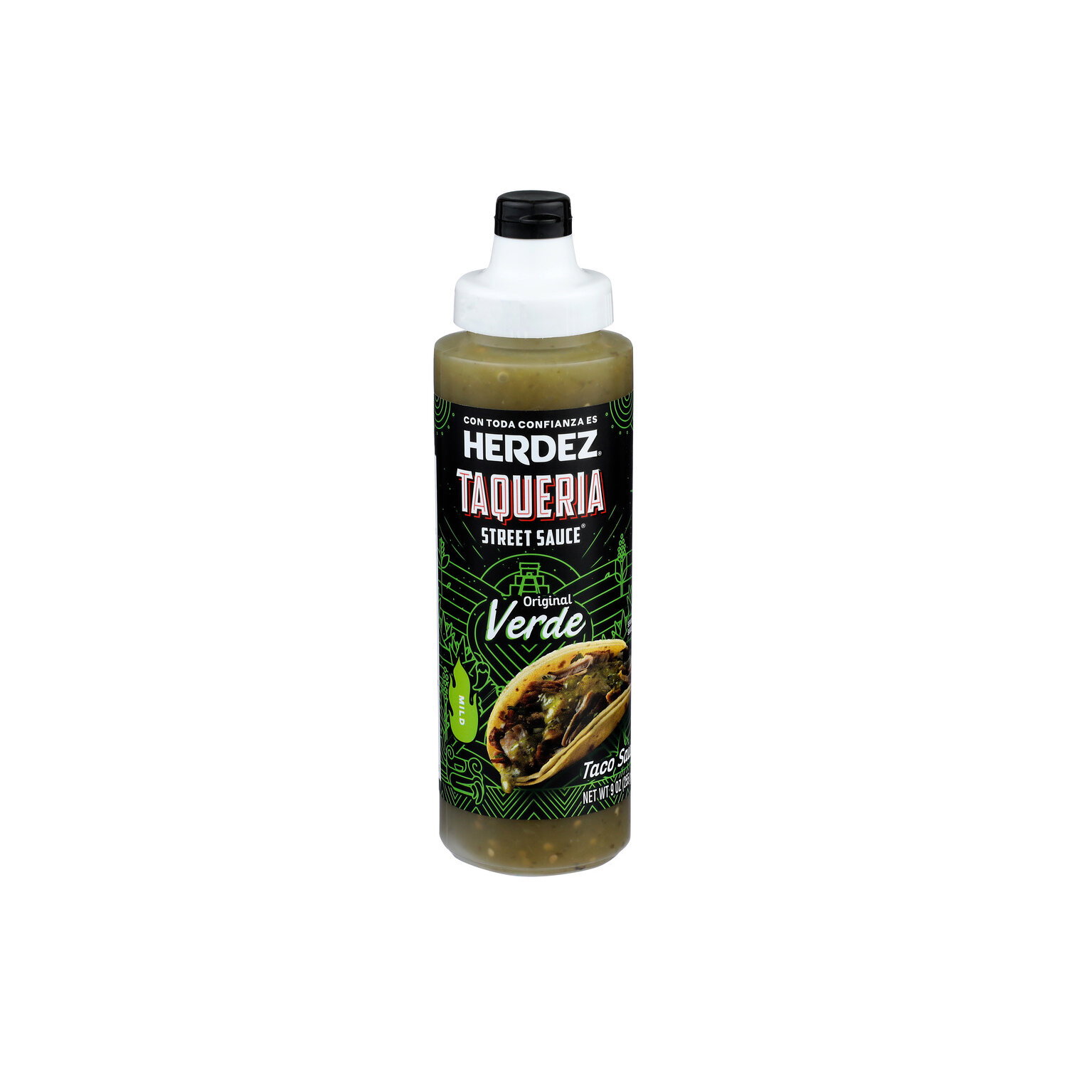 Herdez Taqueria Street Sauce Original Verde Mild Taco - 9 Ounce Image 1 of 4