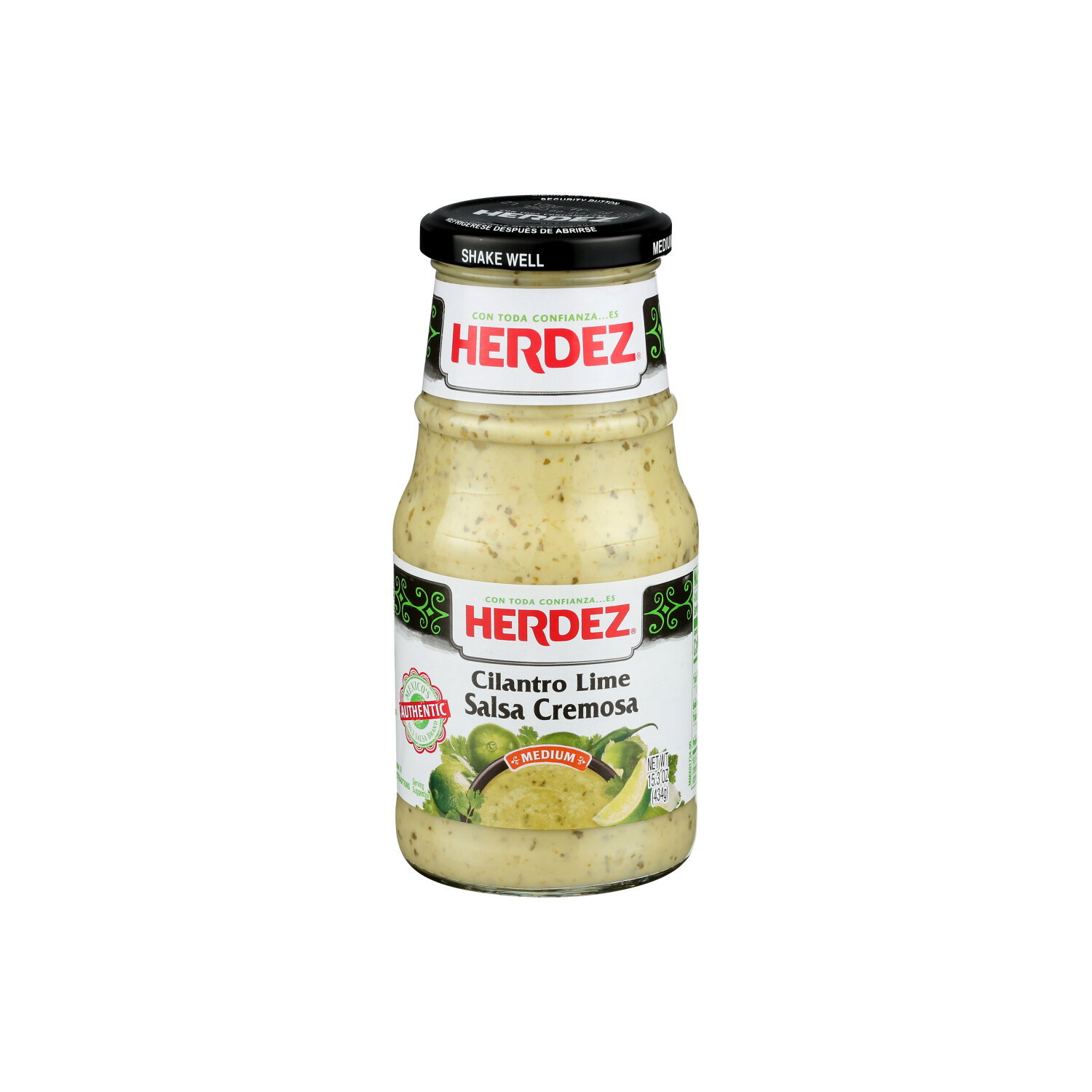 Herdez Salsa Cilantro Lime - 15.3 Ounce Image 1 of 4
