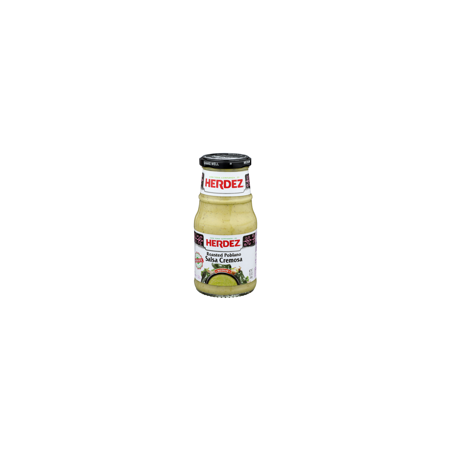 Herdez Roasted Poblano Medium Salsa Cremosa - 15.3 Ounce Image 1 of 4